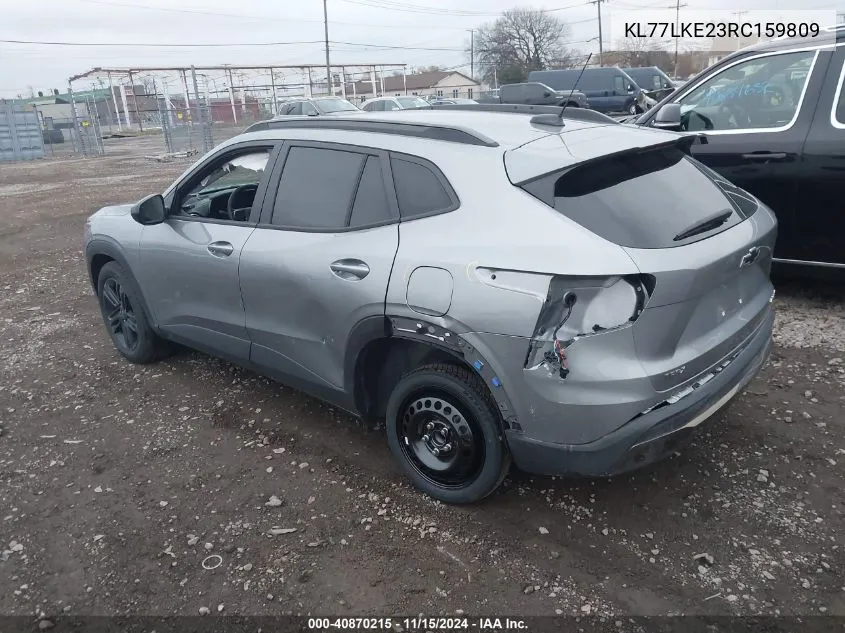 2024 Chevrolet Trax Fwd Activ VIN: KL77LKE23RC159809 Lot: 40870215