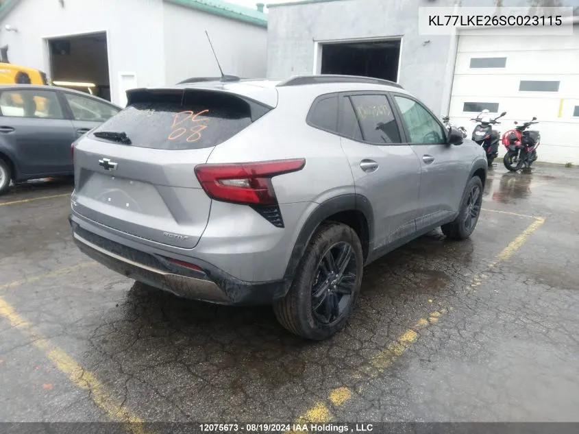 KL77LKE26SC023115 2025 Chevrolet Trax