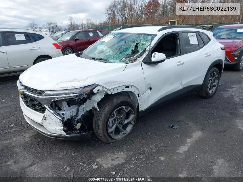 2025 Chevrolet Trax Fwd Lt VIN: KL77LHEP6SC022139 Lot: 40775882