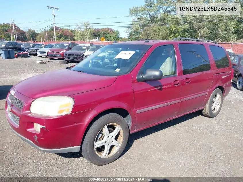 2005 Chevrolet Uplander Ls VIN: 1GNDV23LX5D245545 Lot: 40582785