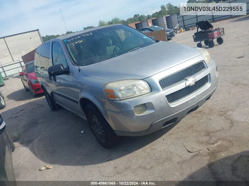 2005 Chevrolet Uplander VIN: 1GNDV03L45D229555 Lot: 40661565