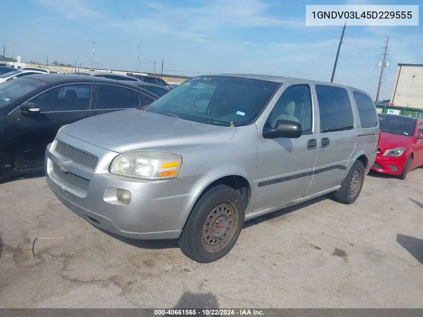 2005 Chevrolet Uplander VIN: 1GNDV03L45D229555 Lot: 40661565