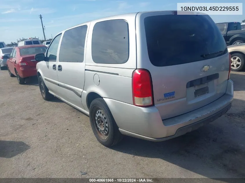 2005 Chevrolet Uplander VIN: 1GNDV03L45D229555 Lot: 40661565