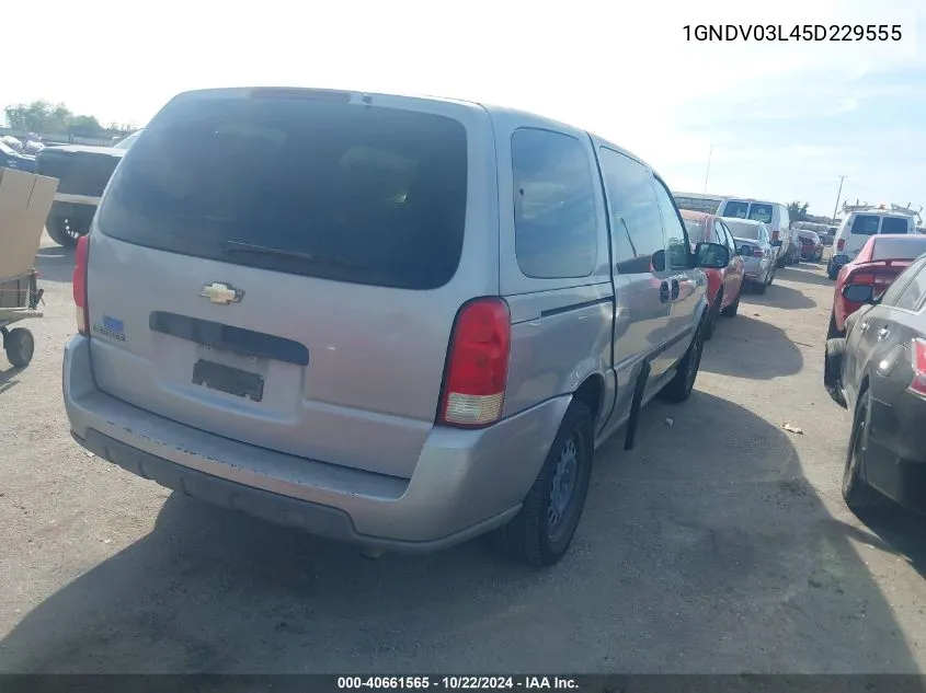 2005 Chevrolet Uplander VIN: 1GNDV03L45D229555 Lot: 40661565