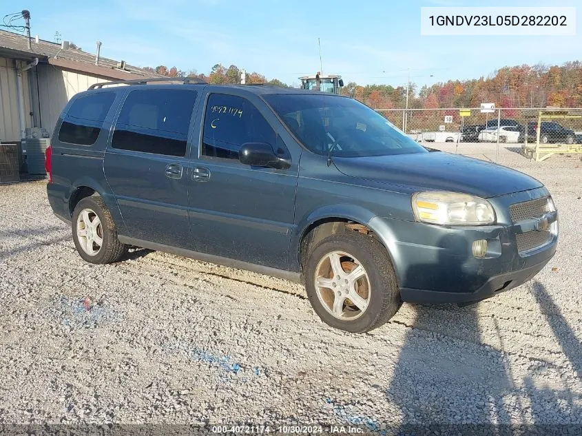 2005 Chevrolet Uplander Ls VIN: 1GNDV23L05D282202 Lot: 40721174