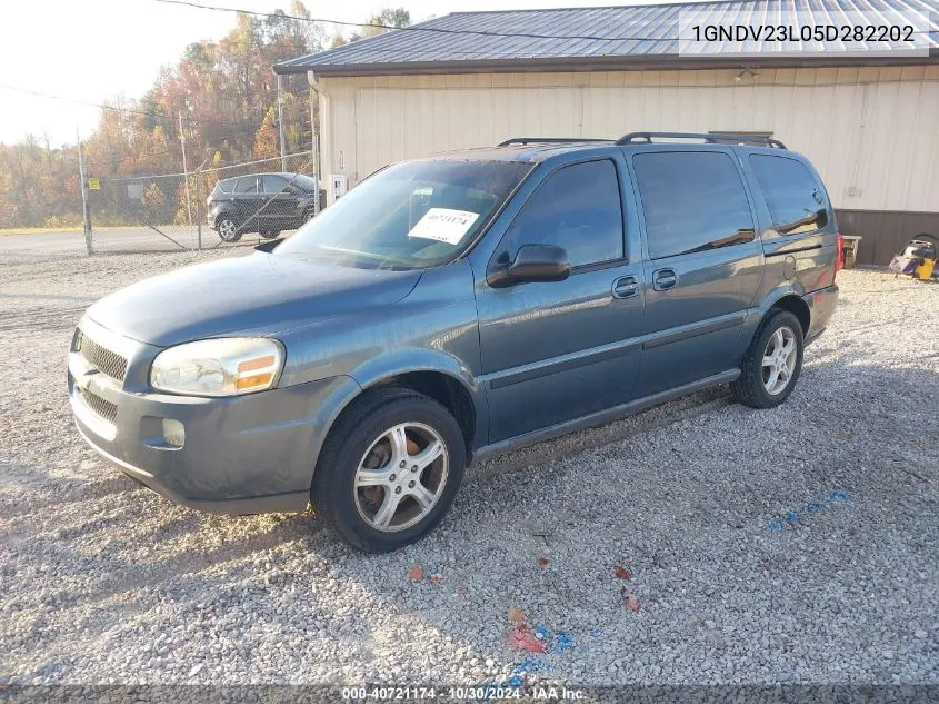 2005 Chevrolet Uplander Ls VIN: 1GNDV23L05D282202 Lot: 40721174