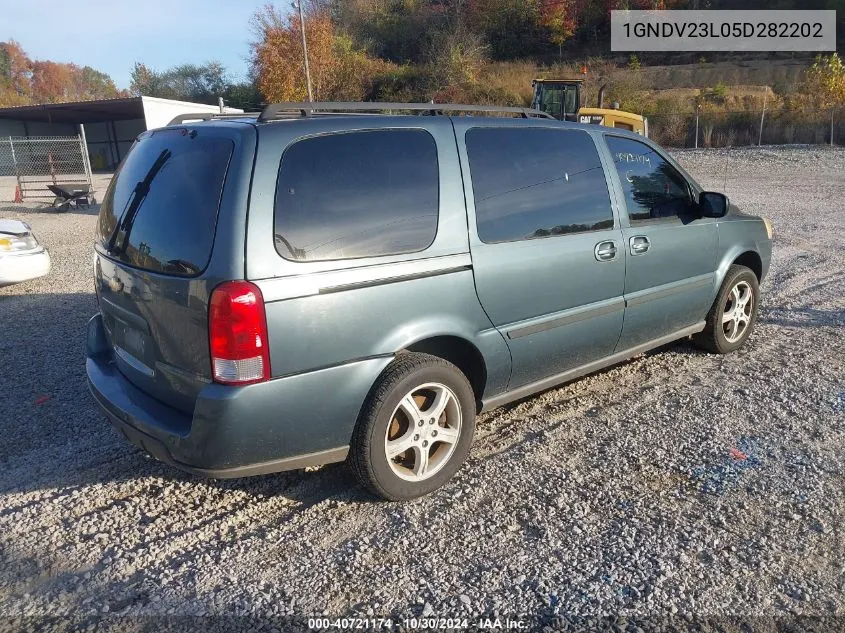 2005 Chevrolet Uplander Ls VIN: 1GNDV23L05D282202 Lot: 40721174