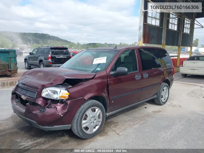 2006 Chevrolet Uplander Ls VIN: 1GNDU23L76D166306 Lot: 40128622