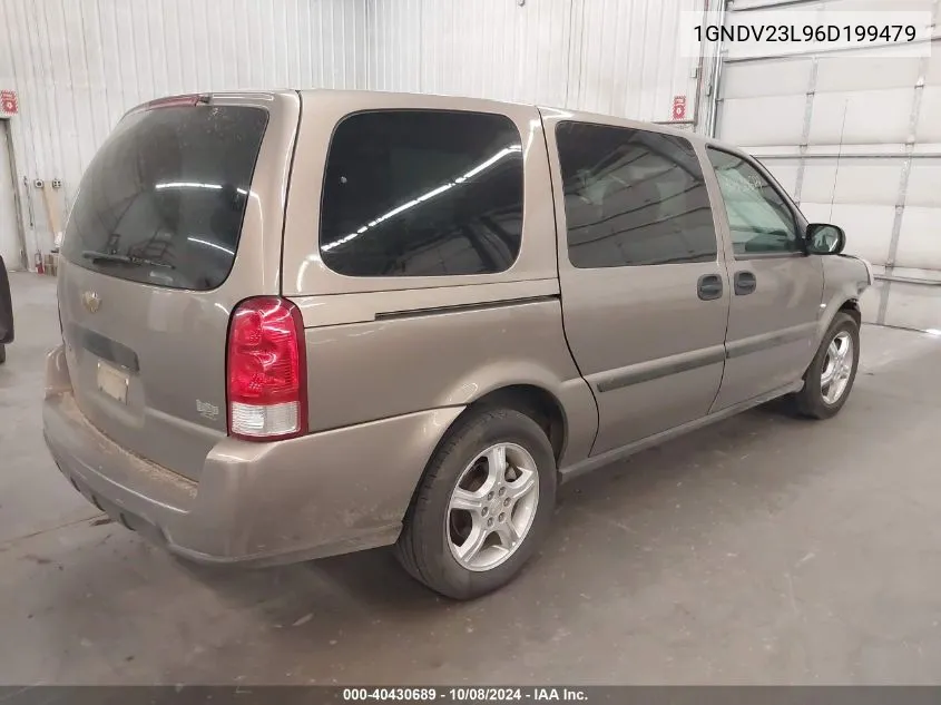 2006 Chevrolet Uplander Ls VIN: 1GNDV23L96D199479 Lot: 40430689