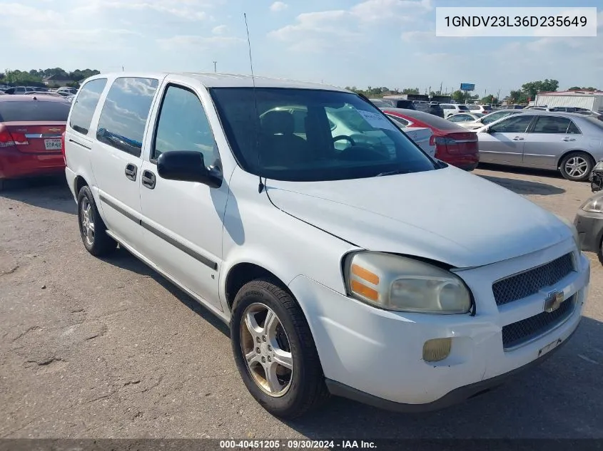 2006 Chevrolet Uplander Ls VIN: 1GNDV23L36D235649 Lot: 40451205