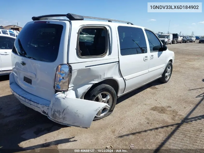 2006 Chevrolet Uplander Lt VIN: 1GNDV33LX6D184902 Lot: 40658127