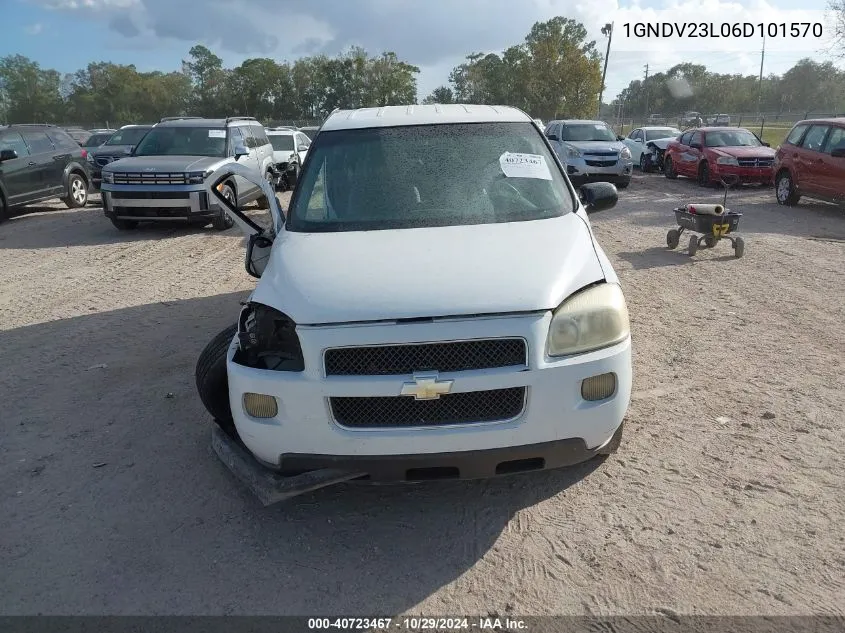 2006 Chevrolet Uplander Ls VIN: 1GNDV23L06D101570 Lot: 40723467