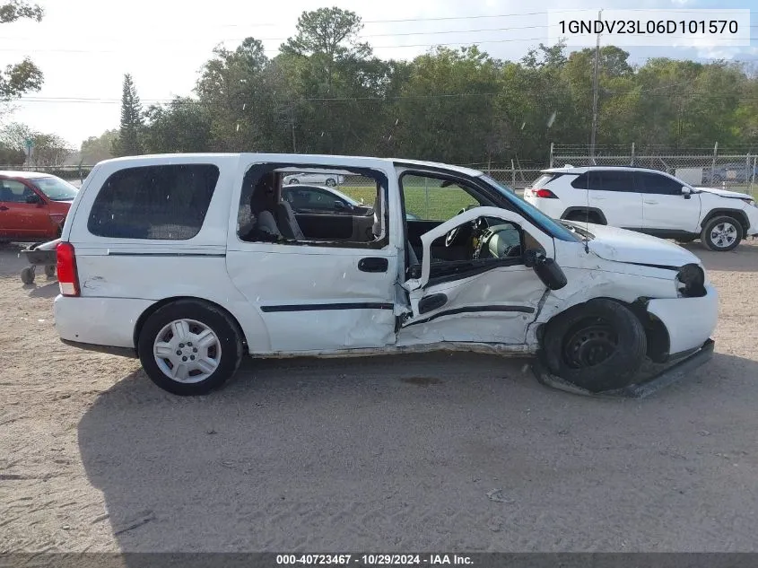 2006 Chevrolet Uplander Ls VIN: 1GNDV23L06D101570 Lot: 40723467