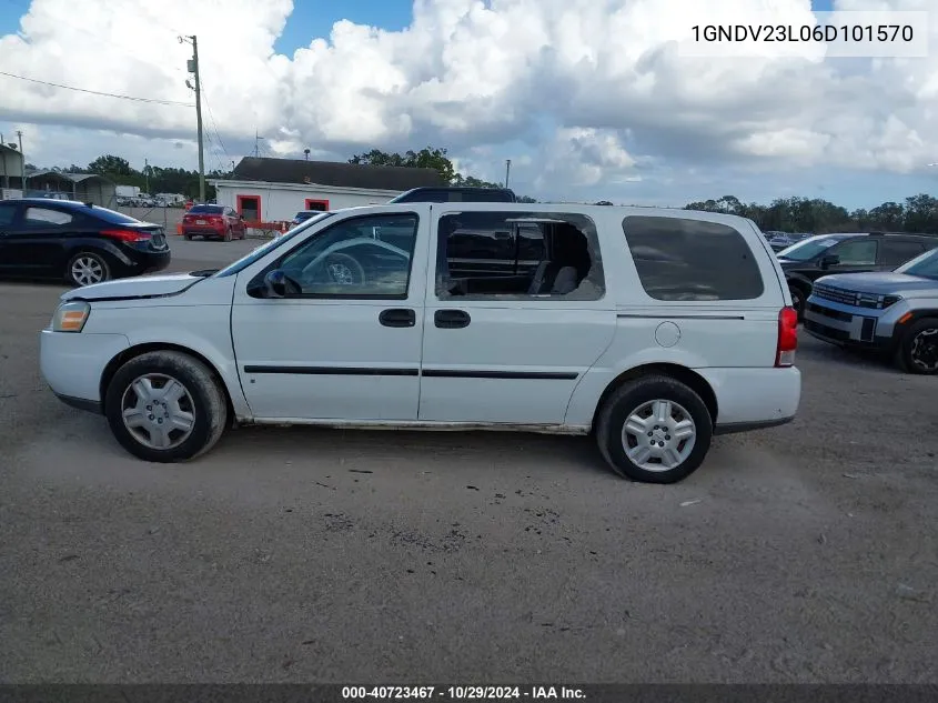 2006 Chevrolet Uplander Ls VIN: 1GNDV23L06D101570 Lot: 40723467