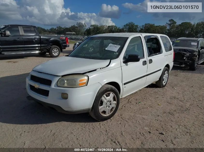 2006 Chevrolet Uplander Ls VIN: 1GNDV23L06D101570 Lot: 40723467