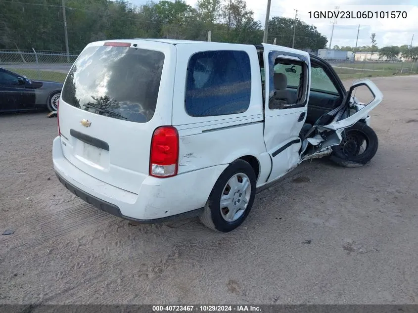 2006 Chevrolet Uplander Ls VIN: 1GNDV23L06D101570 Lot: 40723467