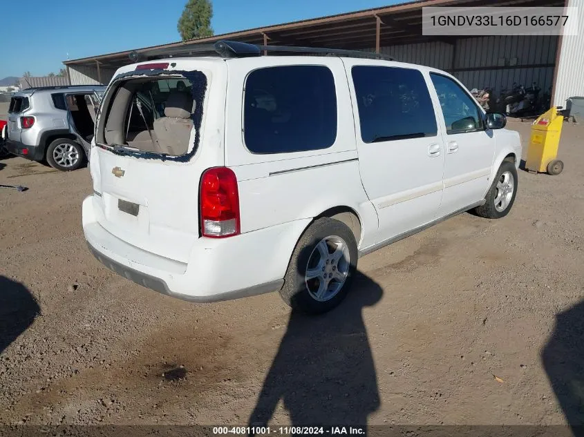 2006 Chevrolet Uplander Lt VIN: 1GNDV33L16D166577 Lot: 40811001