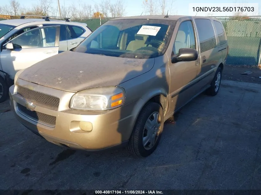 2006 Chevrolet Uplander Ls VIN: 1GNDV23L56D176703 Lot: 40817104