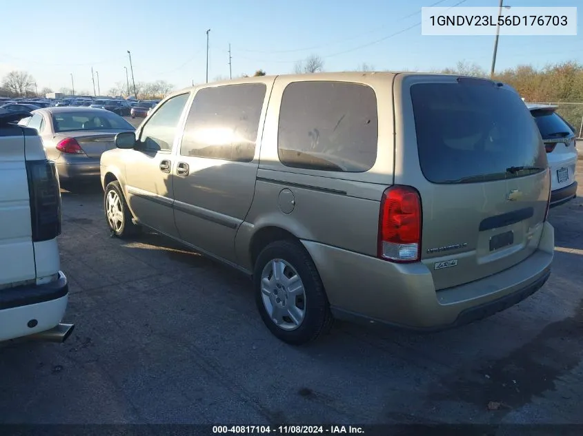 2006 Chevrolet Uplander Ls VIN: 1GNDV23L56D176703 Lot: 40817104