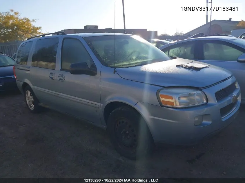 1GNDV33177D183481 2007 Chevrolet Uplander