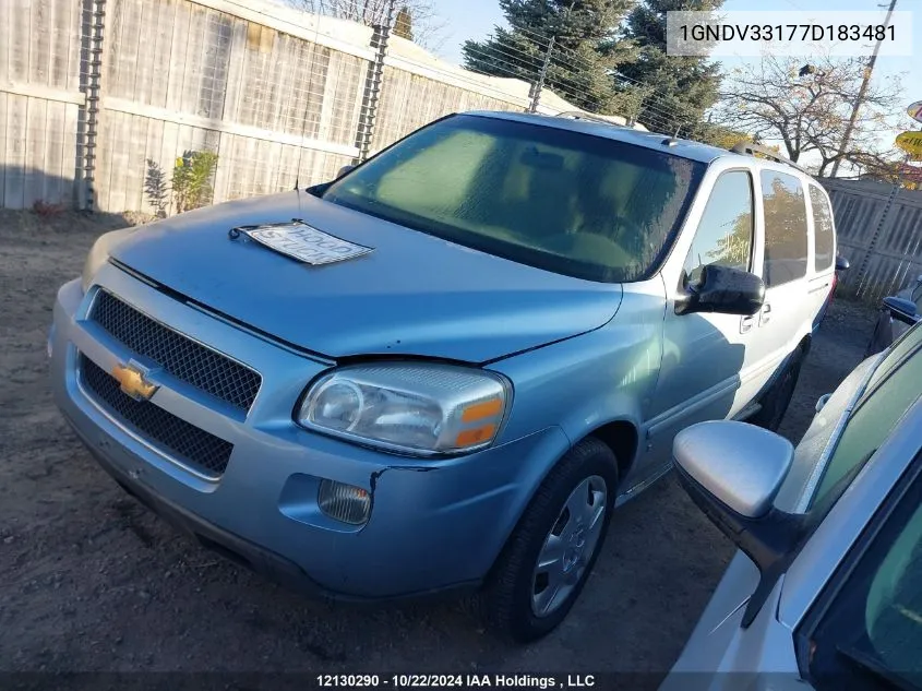 1GNDV33177D183481 2007 Chevrolet Uplander