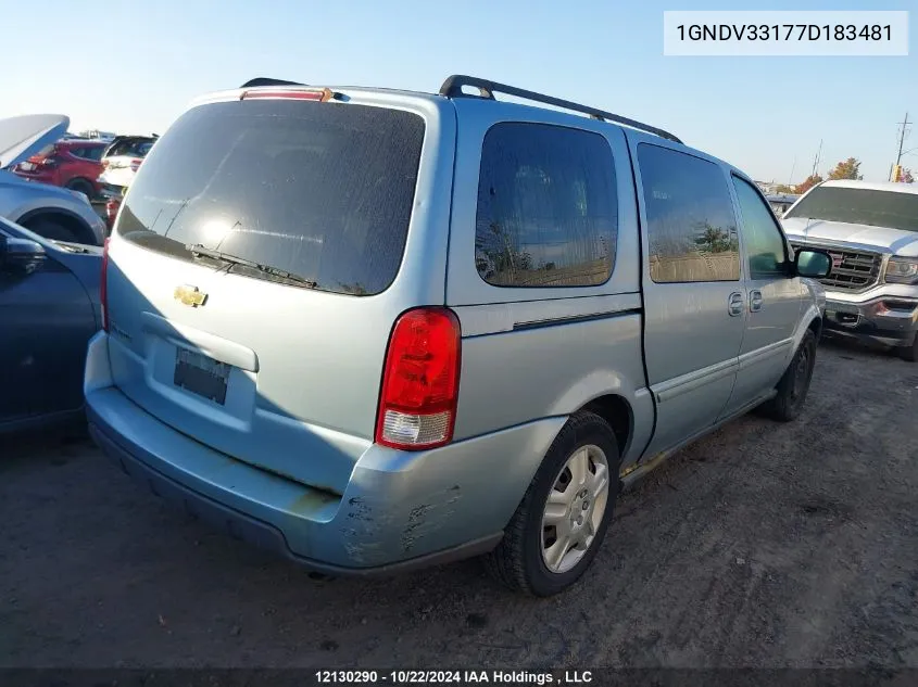 1GNDV33177D183481 2007 Chevrolet Uplander