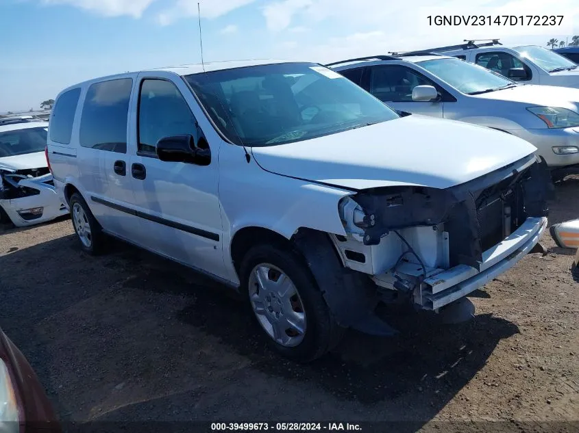 2007 Chevrolet Uplander Ls VIN: 1GNDV23147D172237 Lot: 39499673