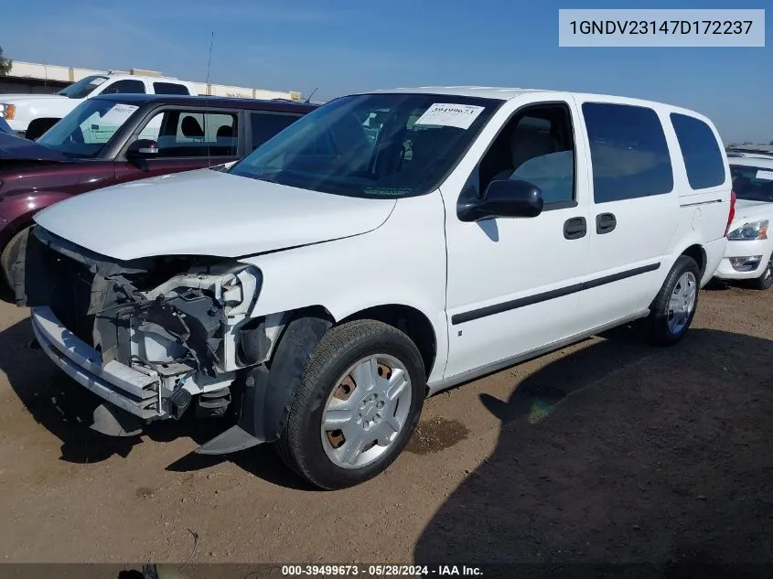 2007 Chevrolet Uplander Ls VIN: 1GNDV23147D172237 Lot: 39499673