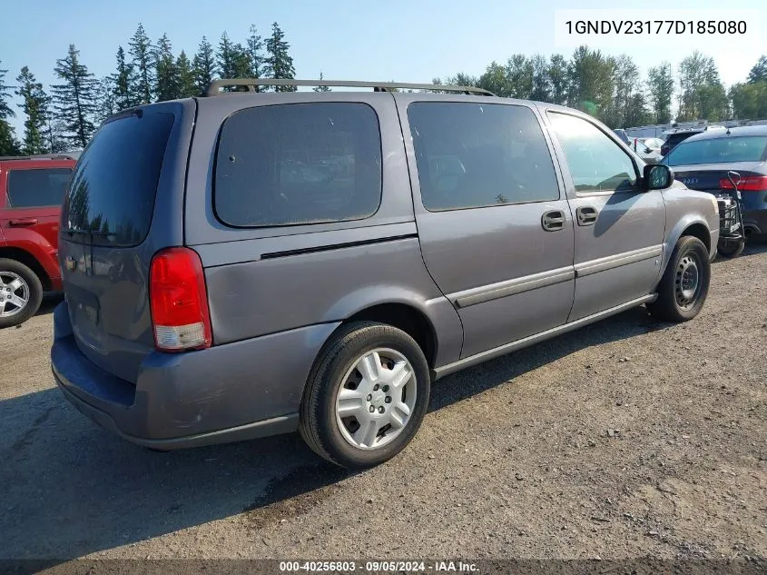 2007 Chevrolet Uplander Ls VIN: 1GNDV23177D185080 Lot: 40256803