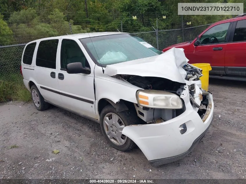 2007 Chevrolet Uplander Ls VIN: 1GNDV23177D122710 Lot: 40439020