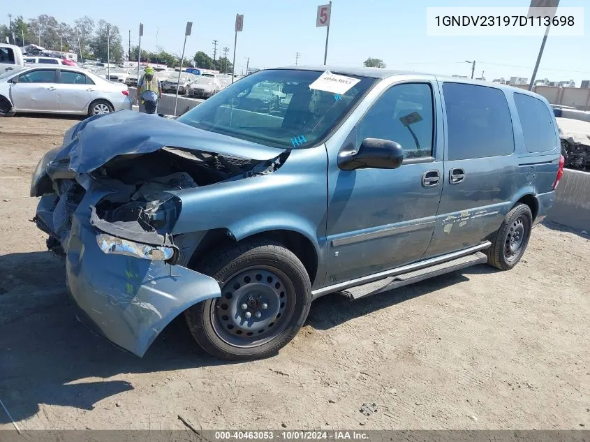 1GNDV23197D113698 2007 Chevrolet Uplander Ls