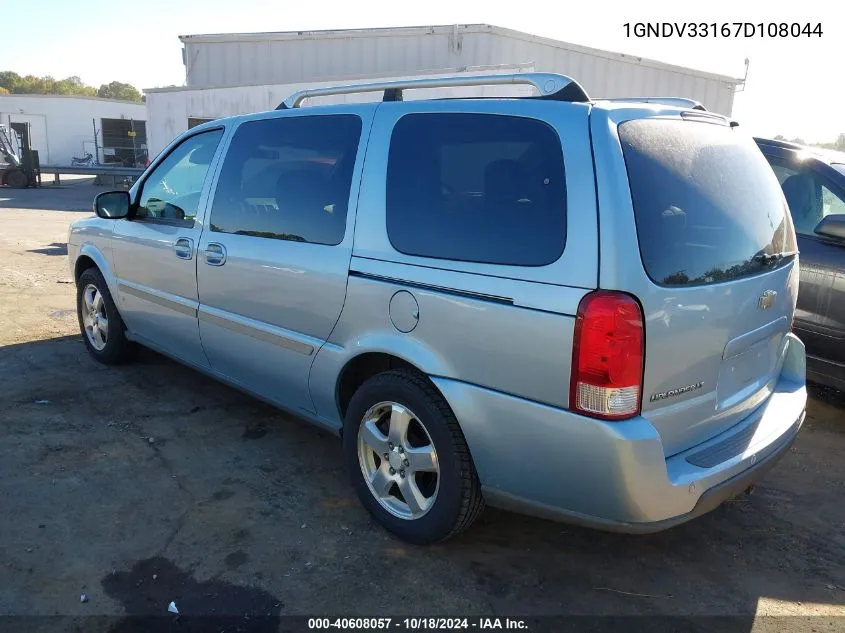 2007 Chevrolet Uplander Lt VIN: 1GNDV33167D108044 Lot: 40608057