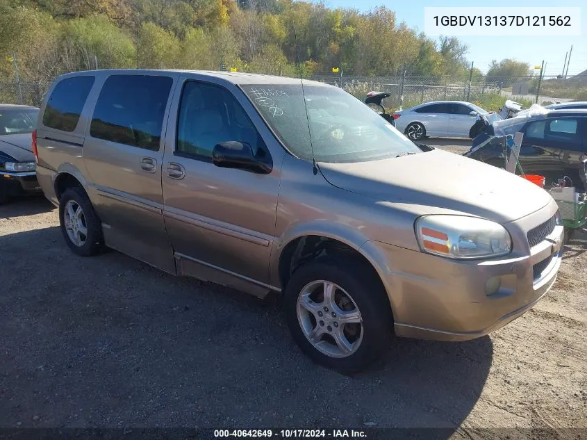 2007 Chevrolet Uplander Ls VIN: 1GBDV13137D121562 Lot: 40642649