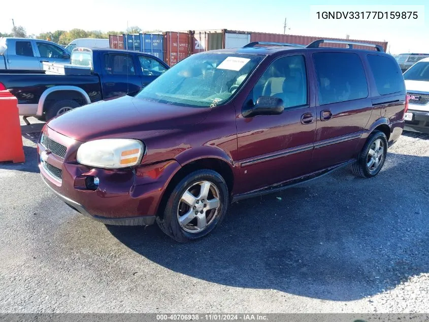 2007 Chevrolet Uplander Lt VIN: 1GNDV33177D159875 Lot: 40706938