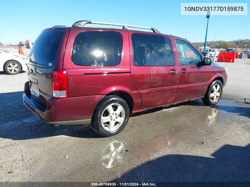 2007 Chevrolet Uplander Lt VIN: 1GNDV33177D159875 Lot: 40706938