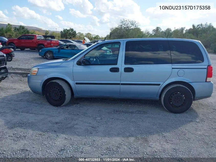 2007 Chevrolet Uplander Ls VIN: 1GNDU23157D175358 Lot: 40732803