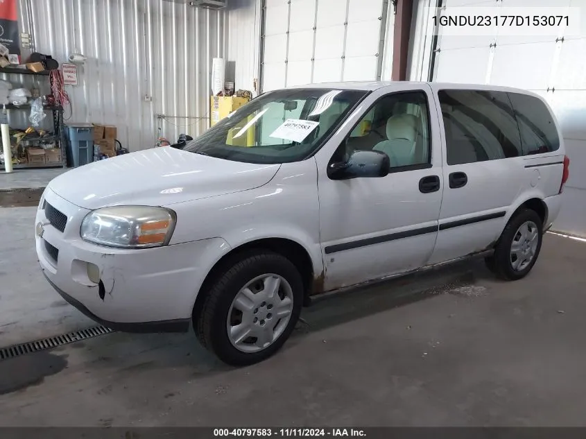 2007 Chevrolet Uplander Ls VIN: 1GNDU23177D153071 Lot: 40797583