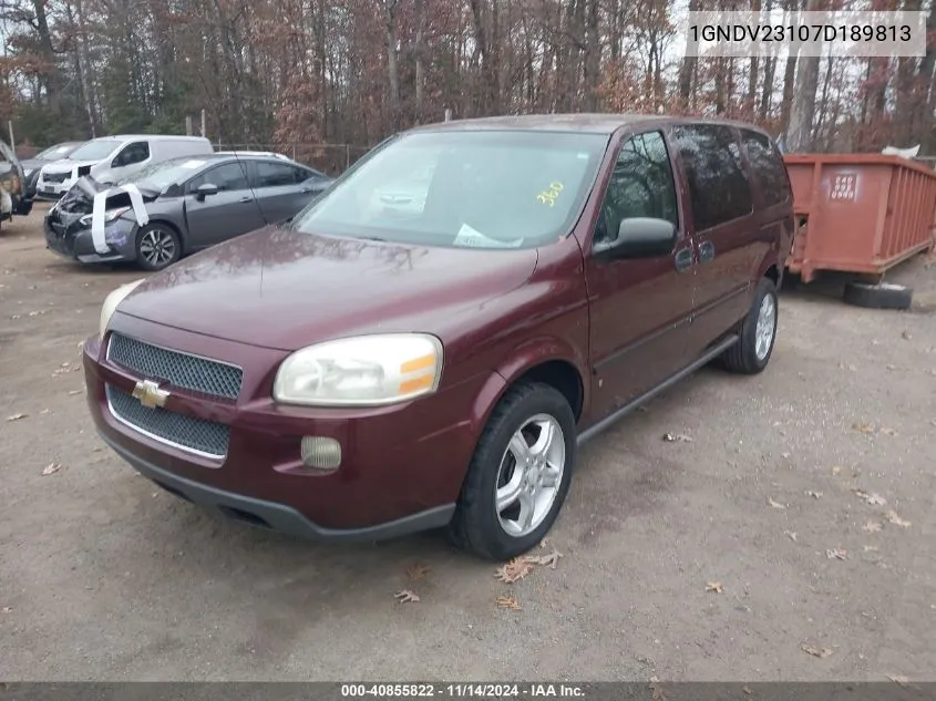 2007 Chevrolet Uplander Ls VIN: 1GNDV23107D189813 Lot: 40855822