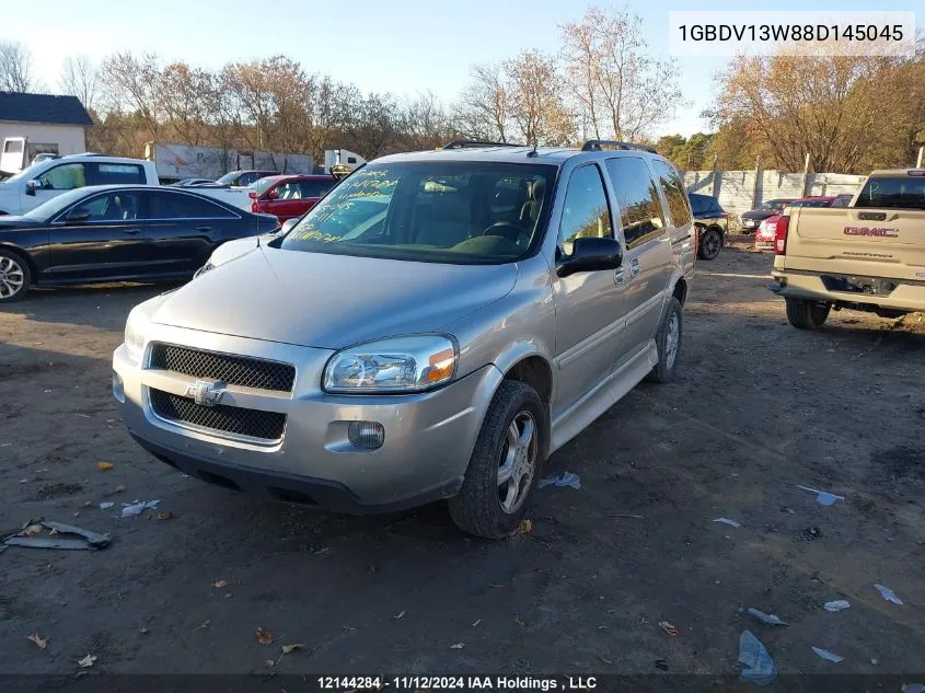 2008 Chevrolet Uplander VIN: 1GBDV13W88D145045 Lot: 12144284