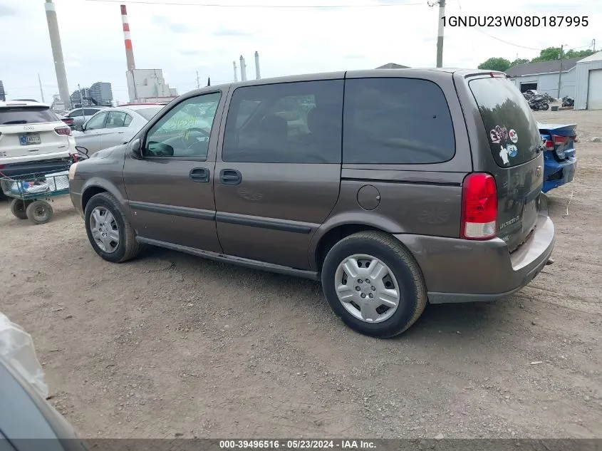 2008 Chevrolet Uplander Ls VIN: 1GNDU23W08D187995 Lot: 39496516