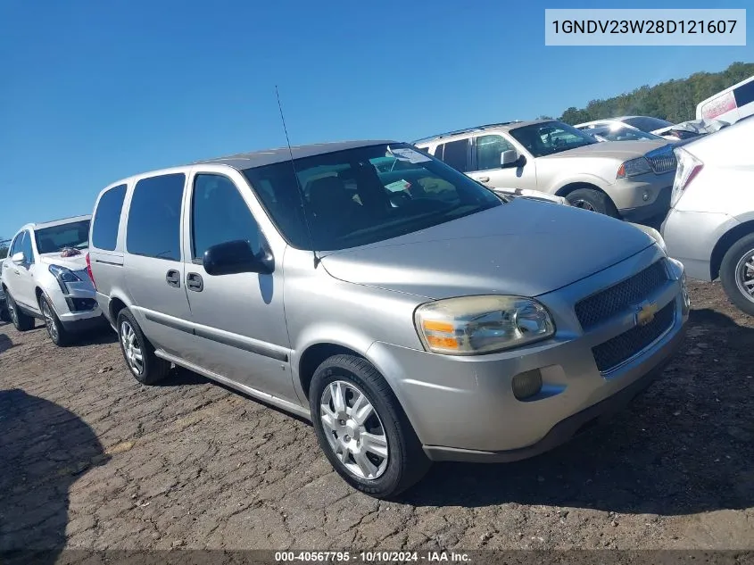 2008 Chevrolet Uplander Ls VIN: 1GNDV23W28D121607 Lot: 40567795