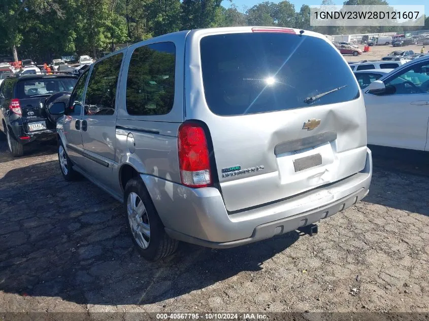 2008 Chevrolet Uplander Ls VIN: 1GNDV23W28D121607 Lot: 40567795