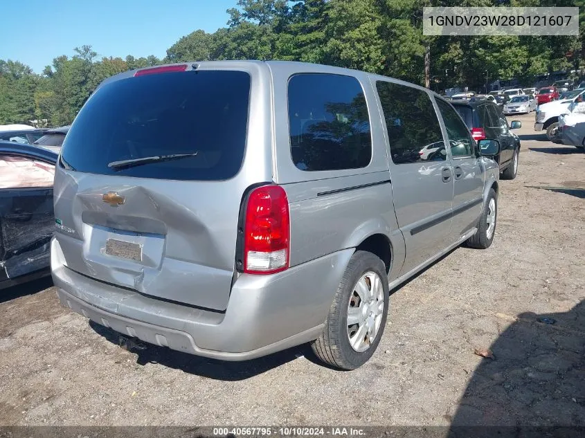 2008 Chevrolet Uplander Ls VIN: 1GNDV23W28D121607 Lot: 40567795