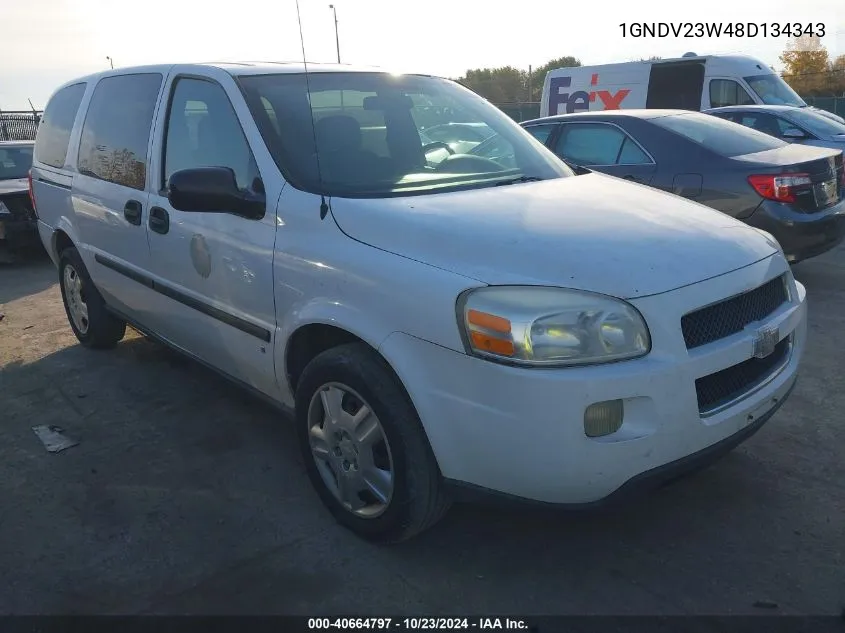 2008 Chevrolet Uplander Ls VIN: 1GNDV23W48D134343 Lot: 40664797