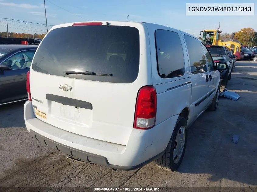 2008 Chevrolet Uplander Ls VIN: 1GNDV23W48D134343 Lot: 40664797