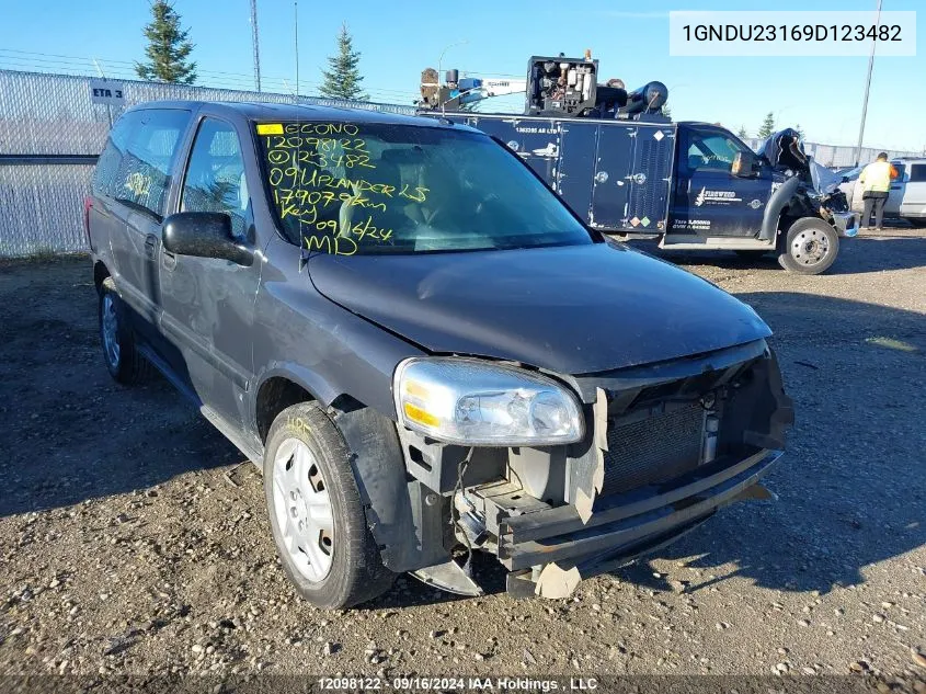 2009 Chevrolet Uplander Ls VIN: 1GNDU23169D123482 Lot: 12098122