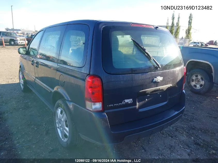 1GNDU23169D123482 2009 Chevrolet Uplander Ls