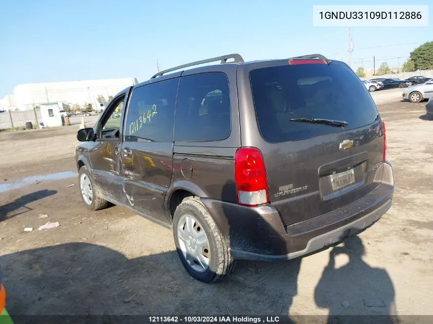 2009 Chevrolet Uplander VIN: 1GNDU33109D112886 Lot: 12113642