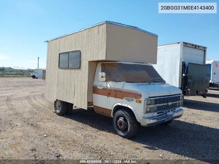 1984 Chevrolet G30 VIN: 2GBGG31M0E4143400 Lot: 40308808