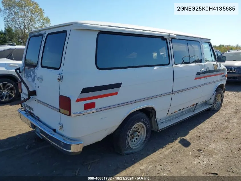 1987 Chevrolet G20 VIN: 2GNEG25K0H4135685 Lot: 40631782